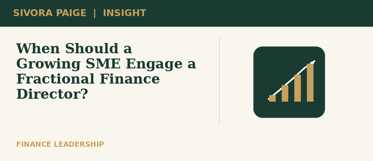 Illustration for When Should a Growing SME Engage a Fractional Finance Director?