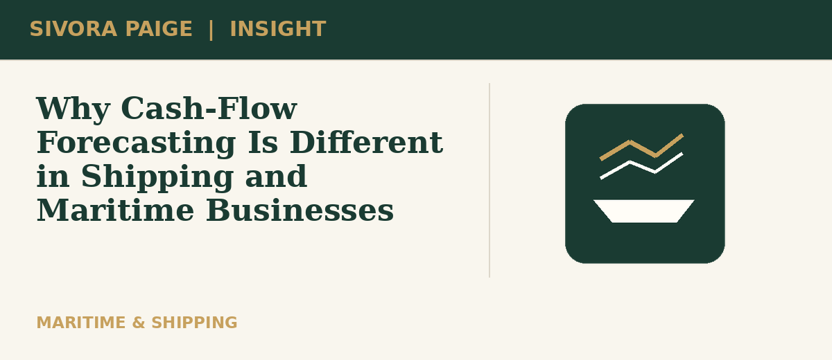 Illustration for Why Cash-Flow Forecasting Is Different in Shipping and Maritime Businesses